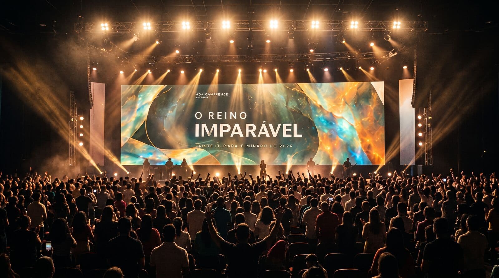 Palco — telão com opala